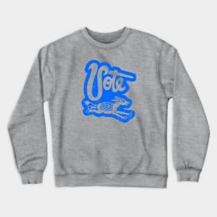 Vintage 1960's Vote Democrat Donkey (Blue) Crewneck Sweatshirt